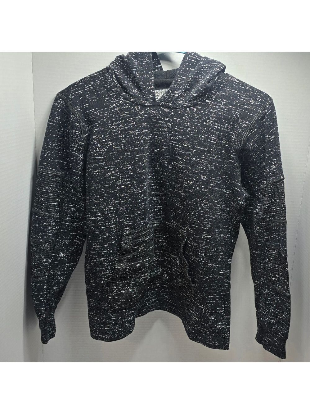 Brooklyn Cloth Black and White Speckled Hoodie